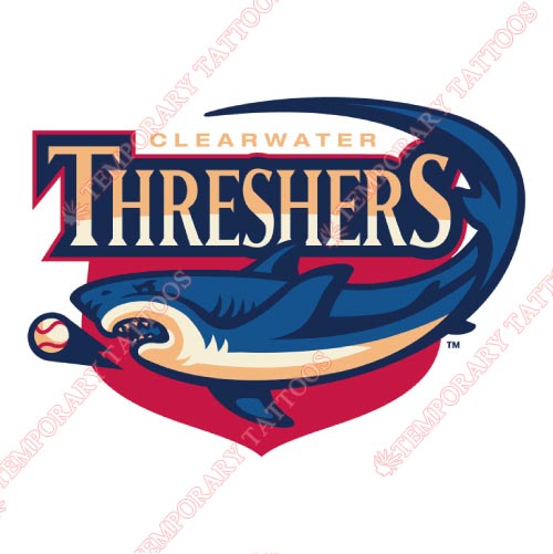 Clearwater Threshers Customize Temporary Tattoos Stickers NO.7890